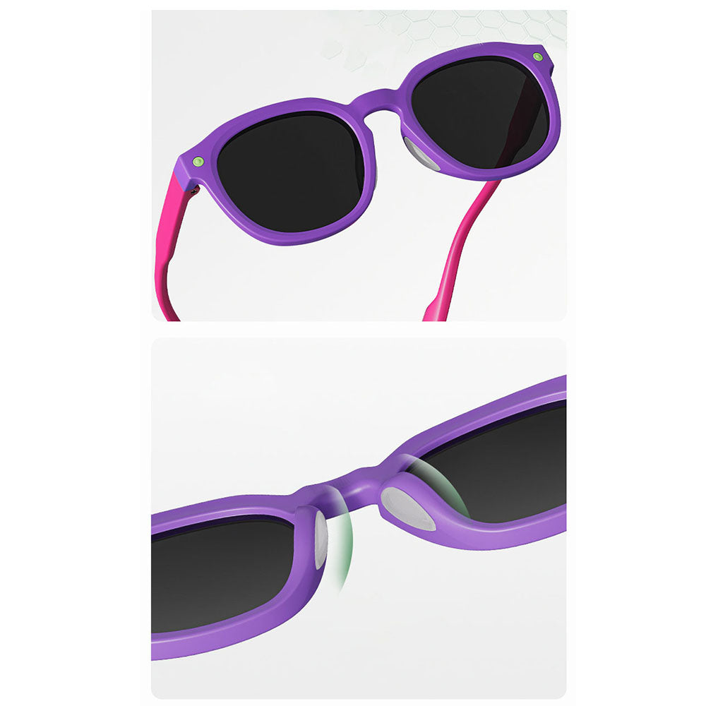 Occhiali da Sole per Bambini Techsuit 616, Polarizzati, Protezione UV, Blu Gialli