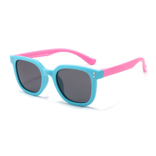 Occhiali da Sole Bambini Techsuit 8351-C27, Polarizzati, Blu Rosa