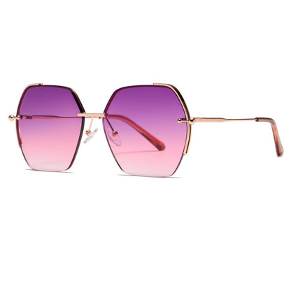 Occhiali da Sole Donna Techsuit 8561, Rosa Oro Viola Rosso