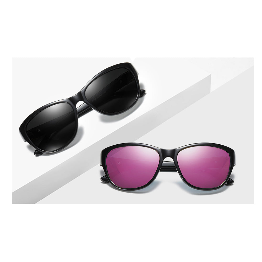 Occhiali da Sole Donna Techsuit A572, Polarizzati, Protezione UV, Nero Grigio Gradient
