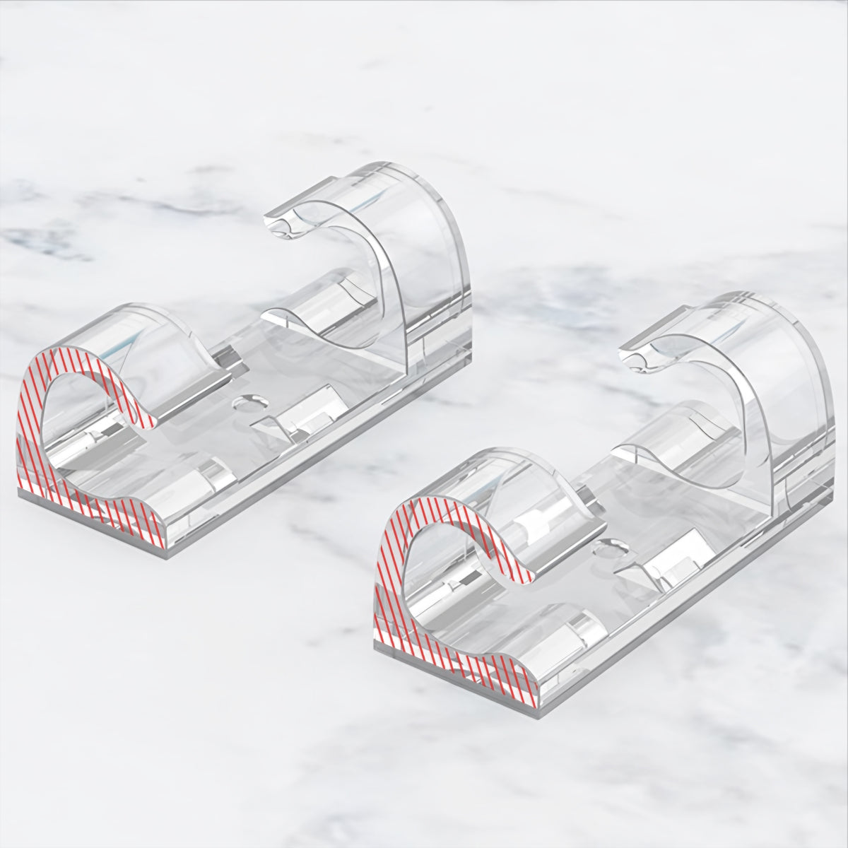 Organizzatore Cavi CableCreation CT1001, Set 50 pezzi, Trasparente