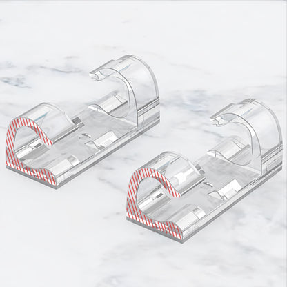 Organizzatore Cavi CableCreation CT1001, Set 50 pezzi, Trasparente