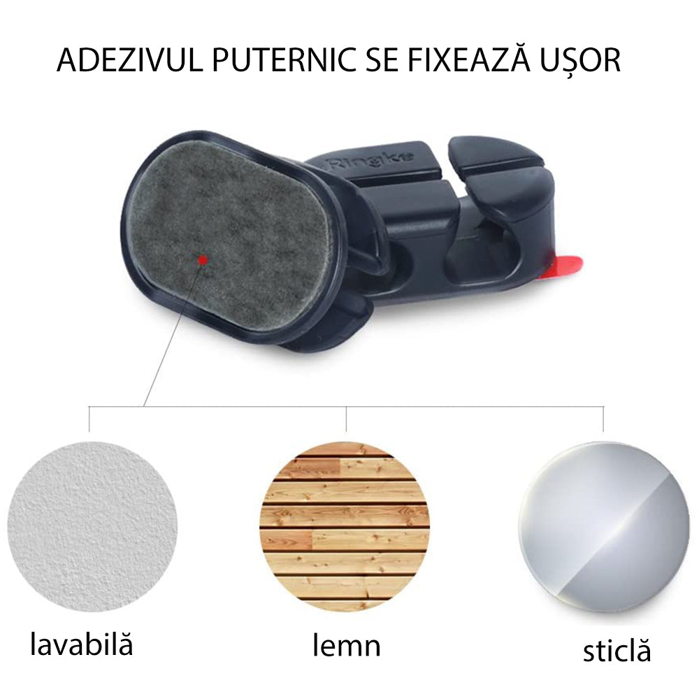 Organizzatore Cavi Ringke, Set 6 pezzi, Nero