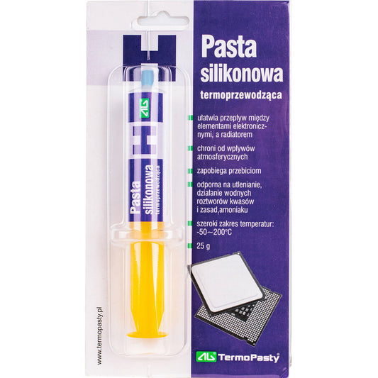 Pasta Termoconduttiva AG Termopasty, Tipo Siringa, 25g ART.AGT-056