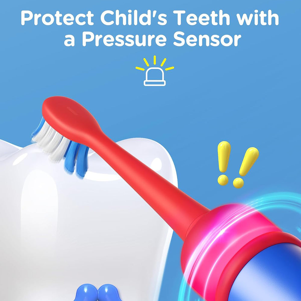 Spazzolino Elettrico per Bambini Bitvae BVK7S, Blu Rosso