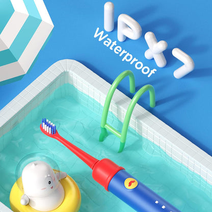 Spazzolino Elettrico per Bambini Bitvae BVK7S, Blu Rosso