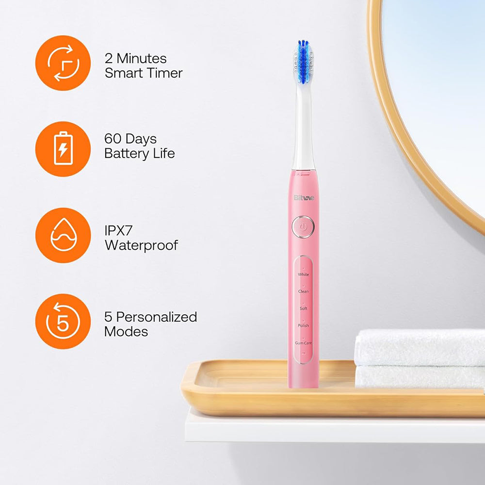 Spazzolino Elettrico Bitvae D2, Rosa