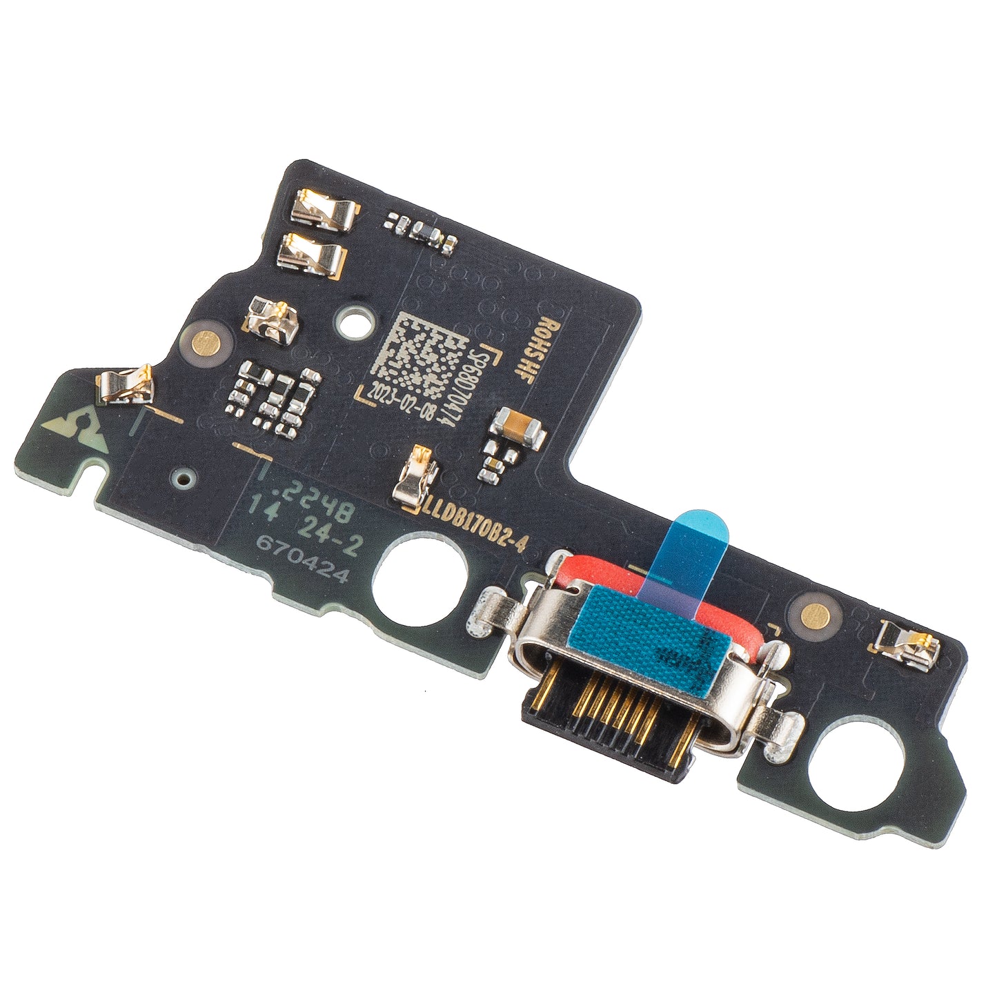 Motorola Moto E13 Microfono Scheda connettore di ricarica, Service Pack 5P68C22348 