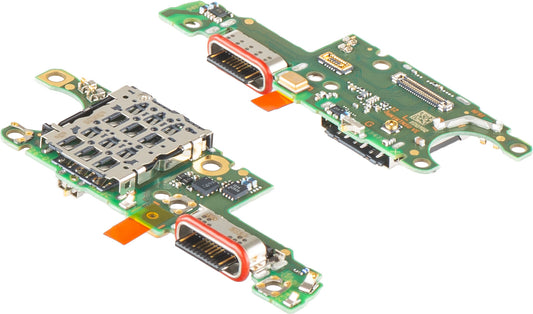 Scheda con Connettore di Ricarica - Microfono - Modulo Lettore SIM Honor Magic8 Lite, Service Pack 0235ARVX