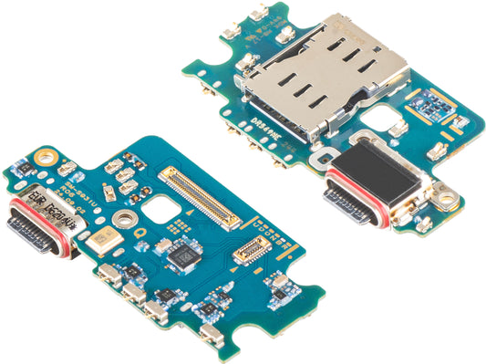 Scheda con Connettore di Ricarica - Microfono - Modulo Lettore SIM Samsung Galaxy S25 S931, Service Pack GH96-18238A