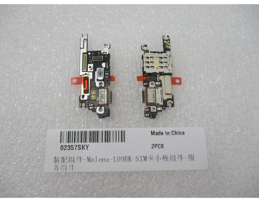 Scheda con connettore di ricarica - microfono - modulo lettore SIM Huawei Pura 90s Pro, Service Pack 02357SKY