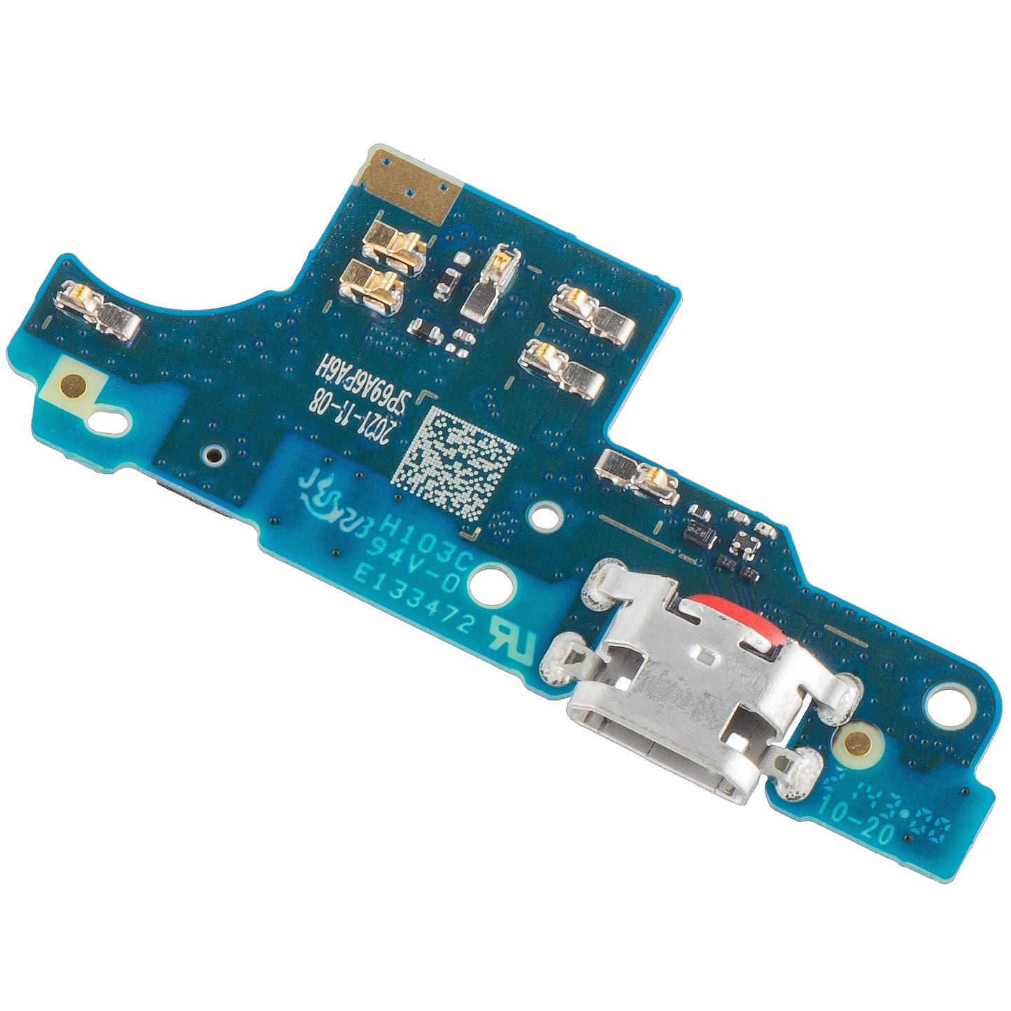 Motorola Moto Moto E7 Plus Microfono Piastra connettore di ricarica, Service Pack 5P68C17424 