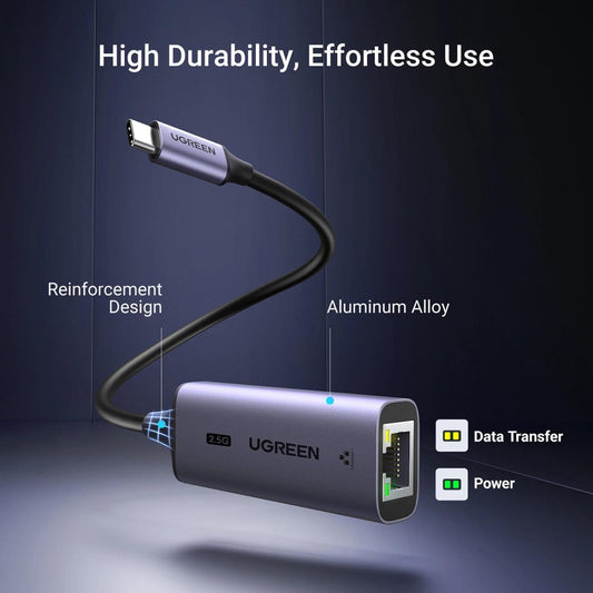 Scheda di Rete UGREEN CM648, RJ45, USB, Grigio