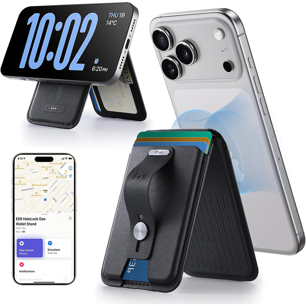 Portafoglio MagSafe, ESR, Findy my Wallet, Nero