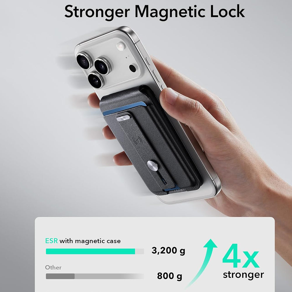 Portafoglio MagSafe, ESR, Findy my Wallet, Nero