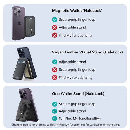 Portafoglio MagSafe, ESR, Findy my Wallet 3C, Nero