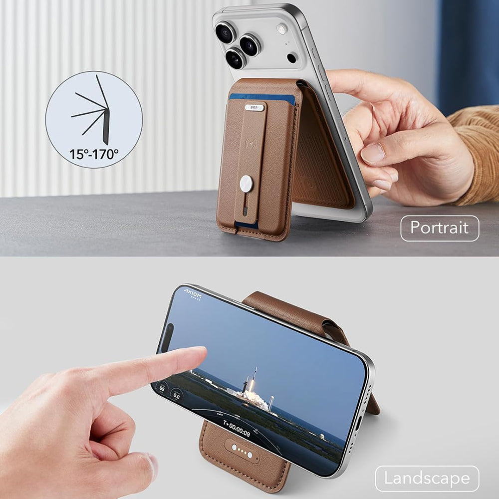 Portafoglio MagSafe, ESR, Findy my Wallet 5C, Marrone