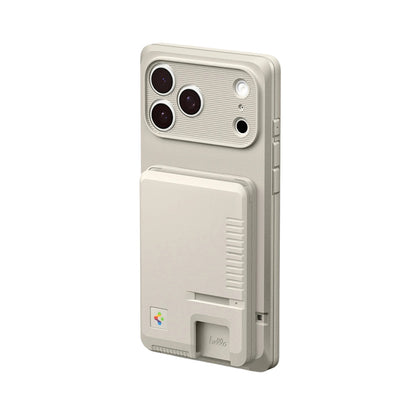 Portafoglio MagSafe, Spigen, Classic LS, Beige AFA10949