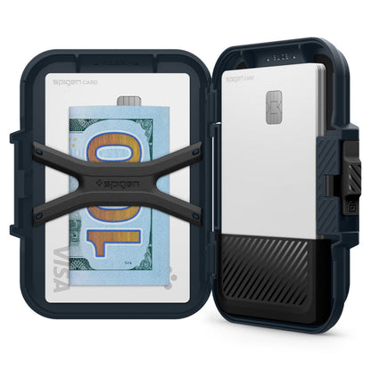 Portafoglio Magsafe, Spigen, Lock Fit, Nero AFA08526