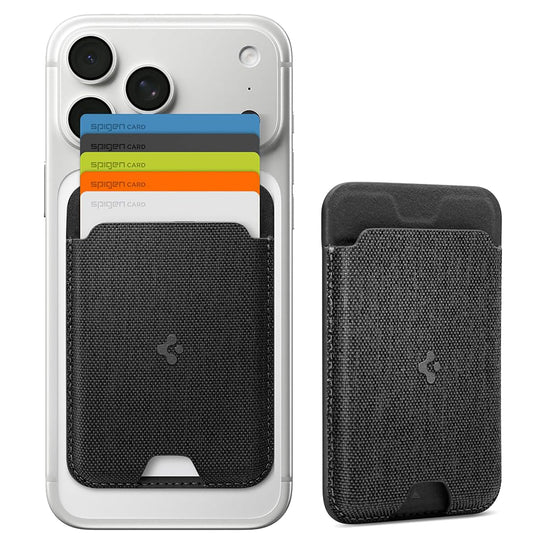 Portafoglio MagSafe, Spigen, MagFit Urban Fit, Nero AFA11335