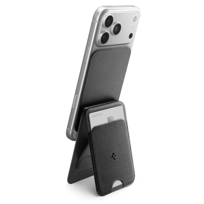 Portafoglio MagSafe, Spigen, Slim Fold Tripod S314-3, Nero