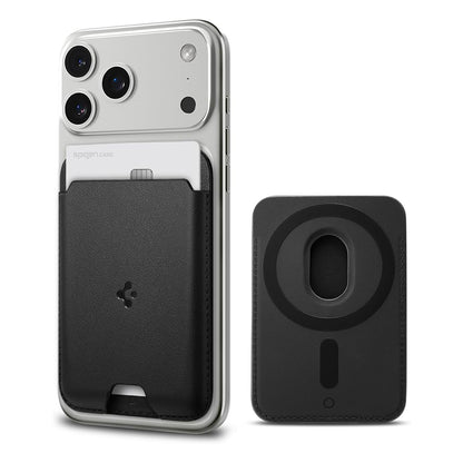 Portafoglio MagSafe, Spigen, Valentinus MagFit 2 Carte, Nero AMP02284