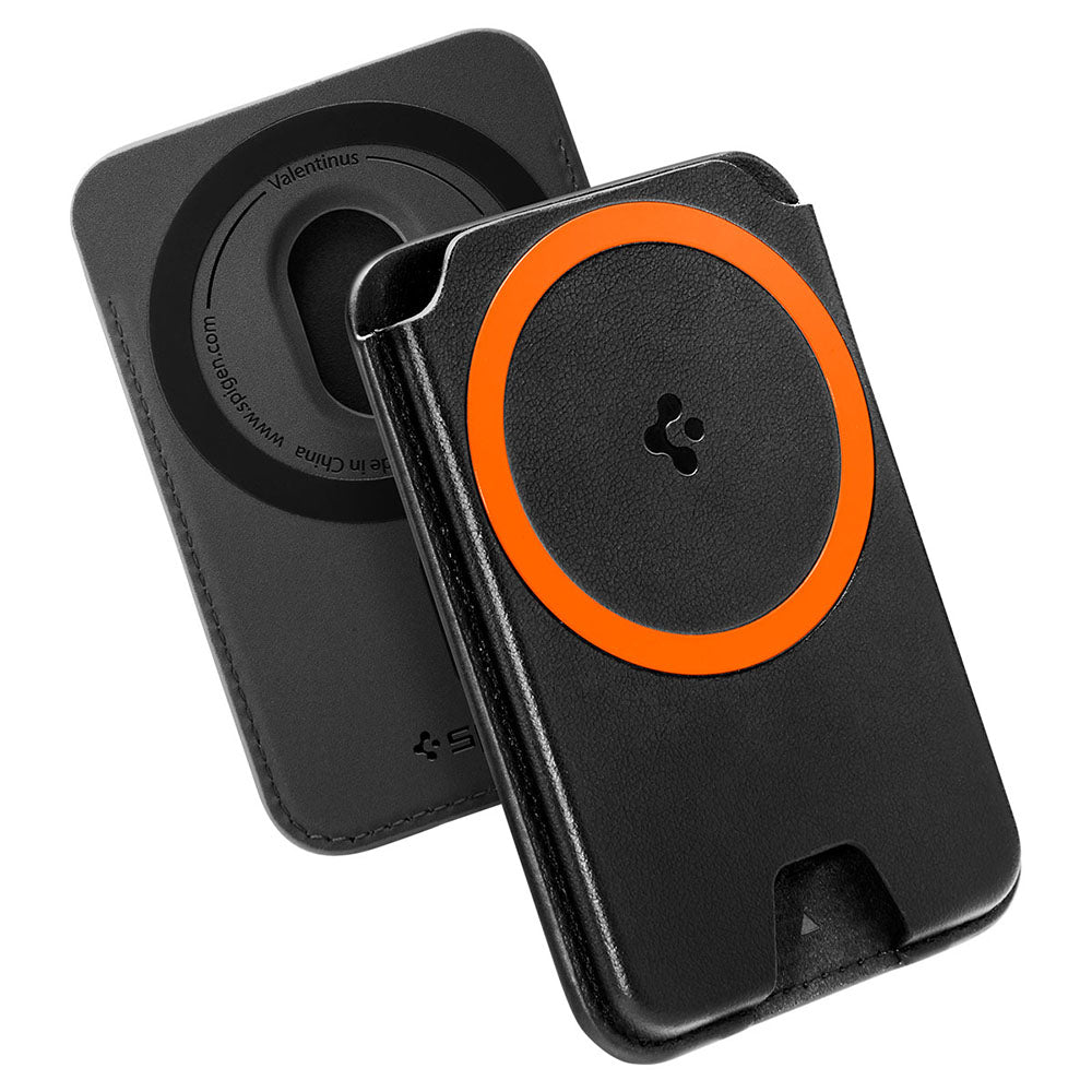 Portafoglio MagSafe, Spigen, Valentinus MagFit+, Nero AFA11336