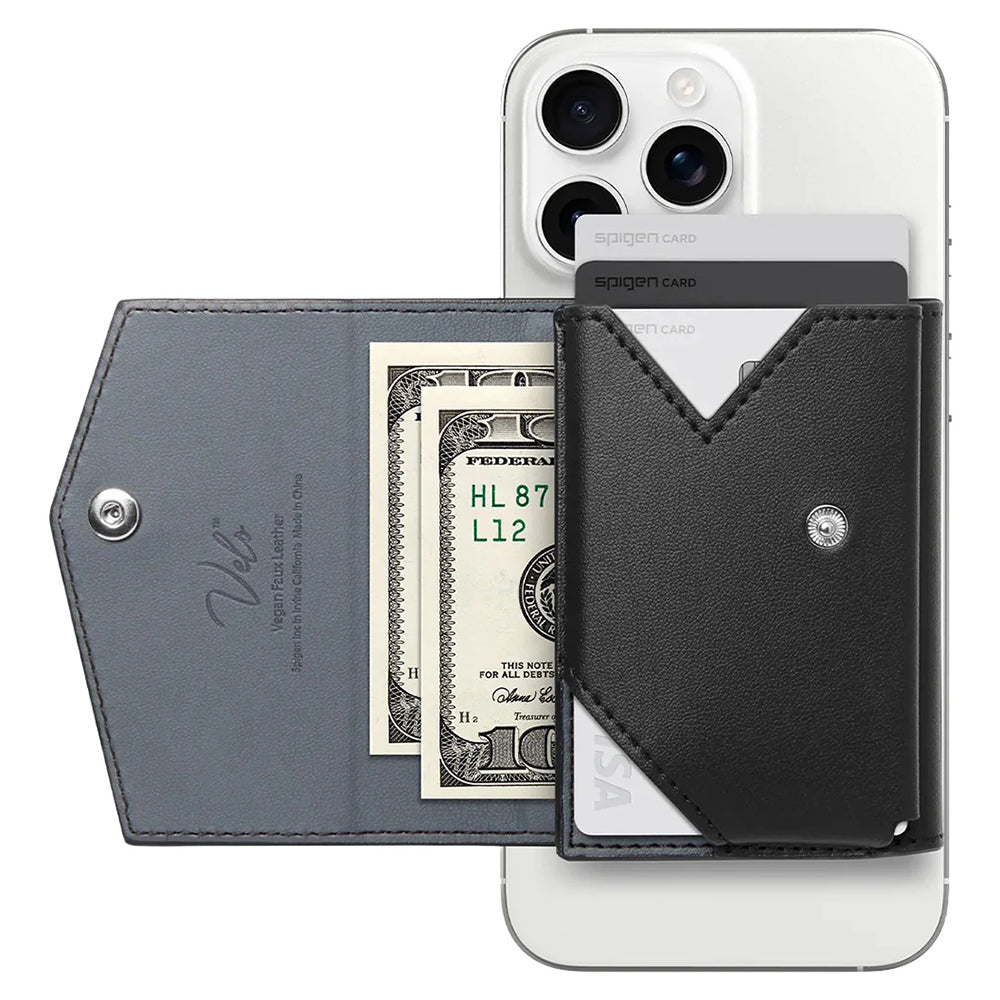 Portafoglio Magsafe, Spigen, Valentinus Pro, Nero AFA09442