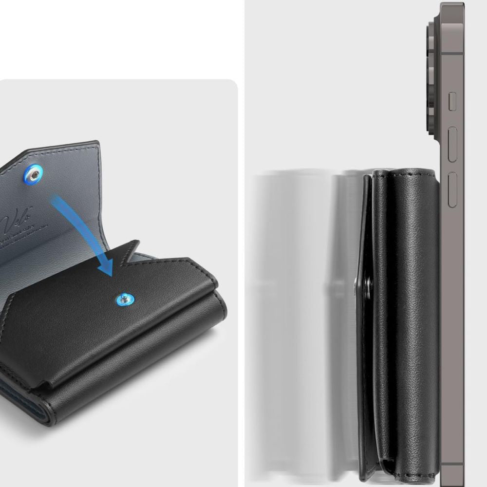 Portafoglio Magsafe, Spigen, Valentinus Pro, Nero AFA09442