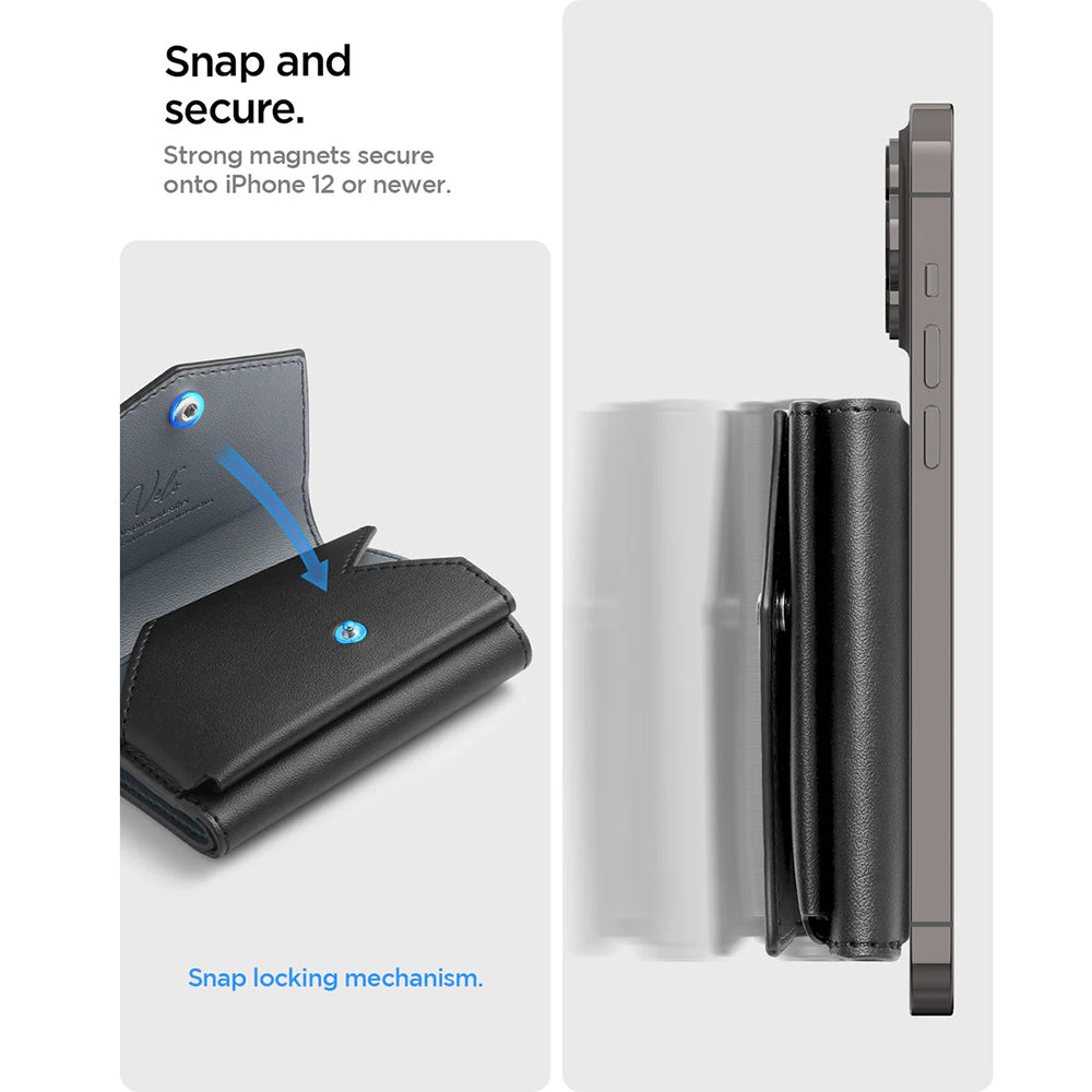 Portafoglio Magsafe, Spigen, Valentinus Pro, Nero AFA09442