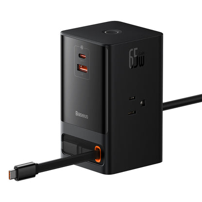 Baseus PowerCombo US Extension, 3 x Sockets, Black PSLR000101