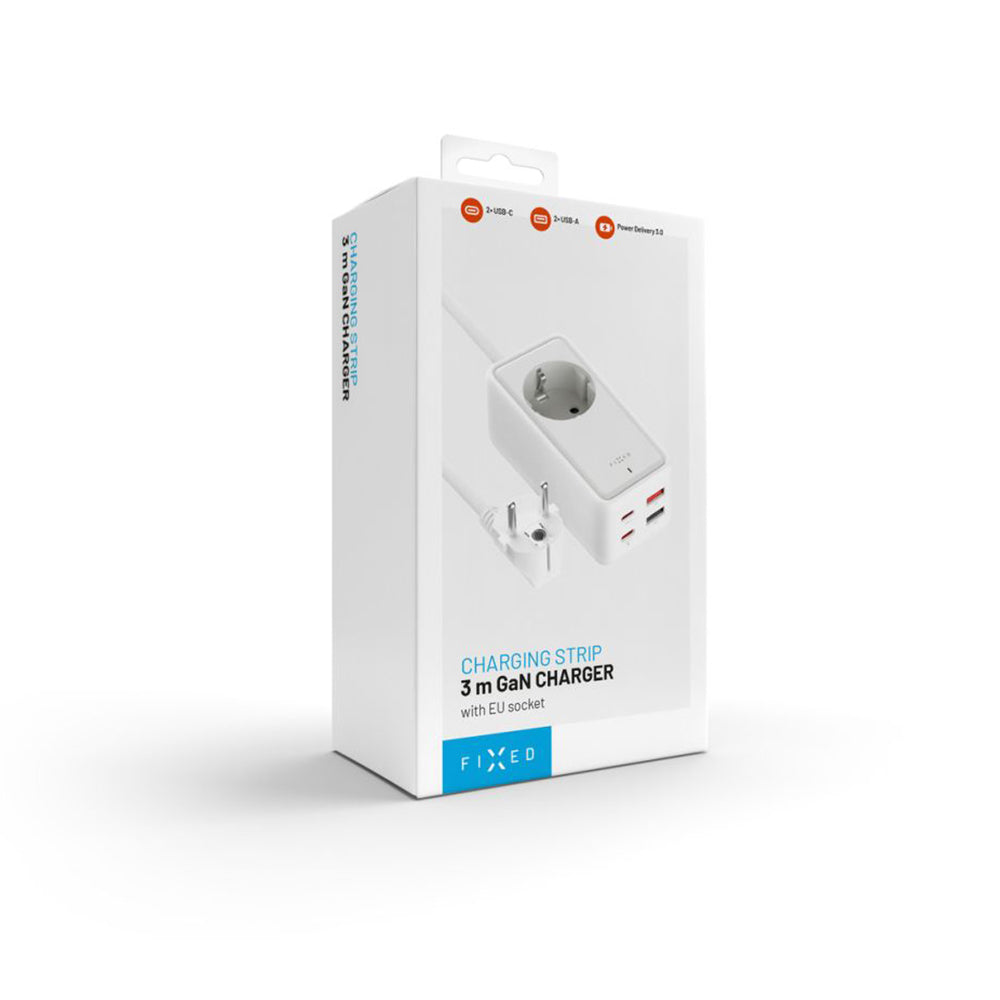 Prolunga Fixed, 1 x Schuko, Bianco