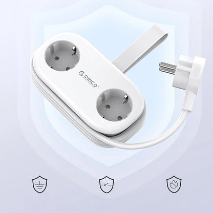 Prolunga Orico APP, 2 x Schuko - 2 x USB-A - 1 x USB-C, Bianco