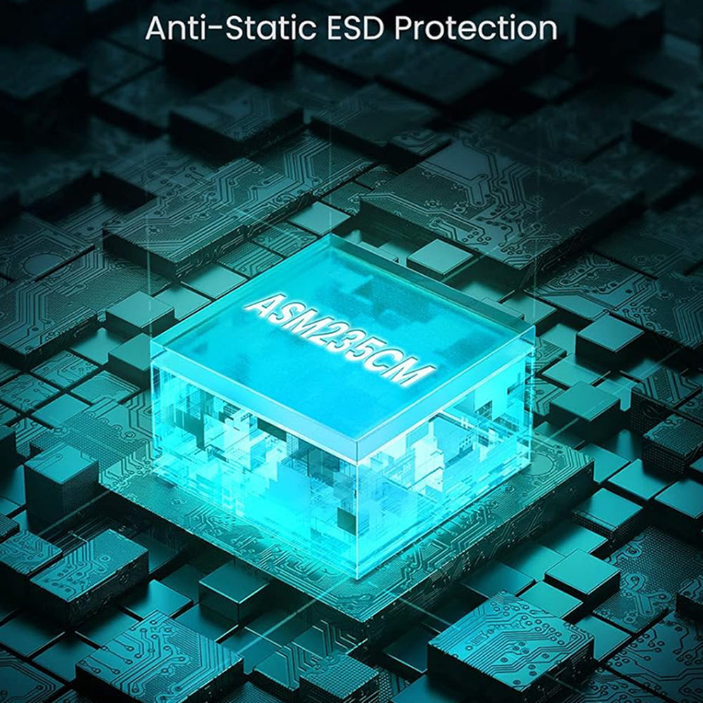 Rack UGREEN CM300 (70499) per HDD / SSD SATA 2.5 pollici, USB-C, Grigio