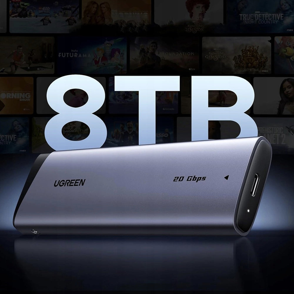 Rack UGREEN CM767 (55150) per SSD M.2 NVMe, Grigio