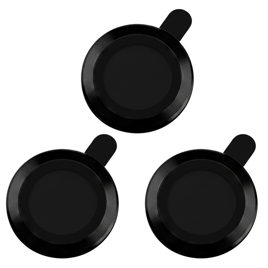 Cornice di protezione per fotocamera posteriore OEM per Apple iPhone 18 Pro Max, Vetro temperato, Nero