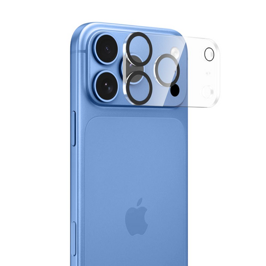 Cornice protettiva per fotocamera posteriore Tech-Protect Cam Fit+ per Apple iPhone 18 Pro, vetro temperato, trasparente