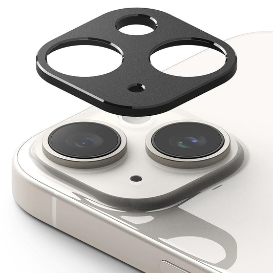 Cornice di protezione Camera Posteriore Ringke Styling per Apple iPhone 15 Plus / 15, Alluminio, Nera