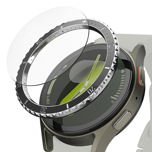 Cornice di Protezione Ringke Premium Styling per Samsung Galaxy Watch7 40mm, Modello 4, Nera