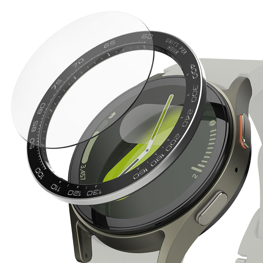 Cornice di Protezione Ringke Premium Styling per Samsung Galaxy Watch7 44mm, Modello 1, Nera