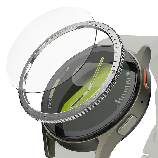 Cornice Protettiva Ringke Styling per Samsung Galaxy Watch7 40mm, Modello 7, Argento