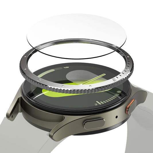 Cornice Protettiva Ringke Styling per Samsung Galaxy Watch7 40mm, Modello 7, Argento