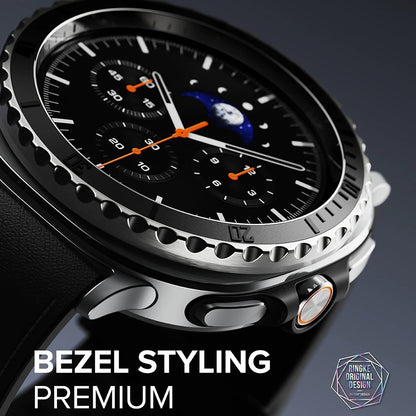 Cornice di Protezione Ringke Premium Styling per Samsung Galaxy Watch8 Classic, Nera