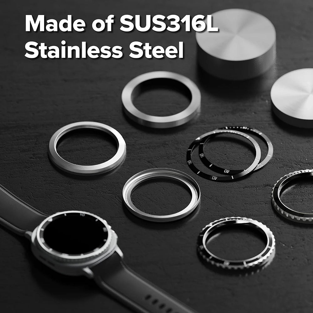 Cornice di Protezione Ringke Premium Styling per Samsung Galaxy Watch8 Classic, Nera