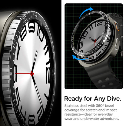 Cornice Protettiva Spigen Tune Diver per Samsung Galaxy Watch8 44mm, Nera