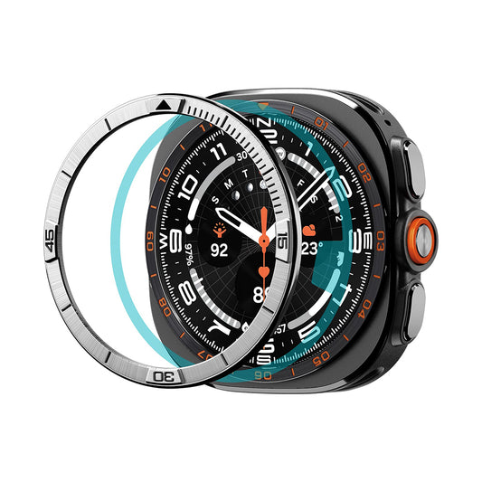 Cornice Protettiva Spigen Tune Pilot per Samsung Galaxy Watch Ultra2, Argento ACS11616