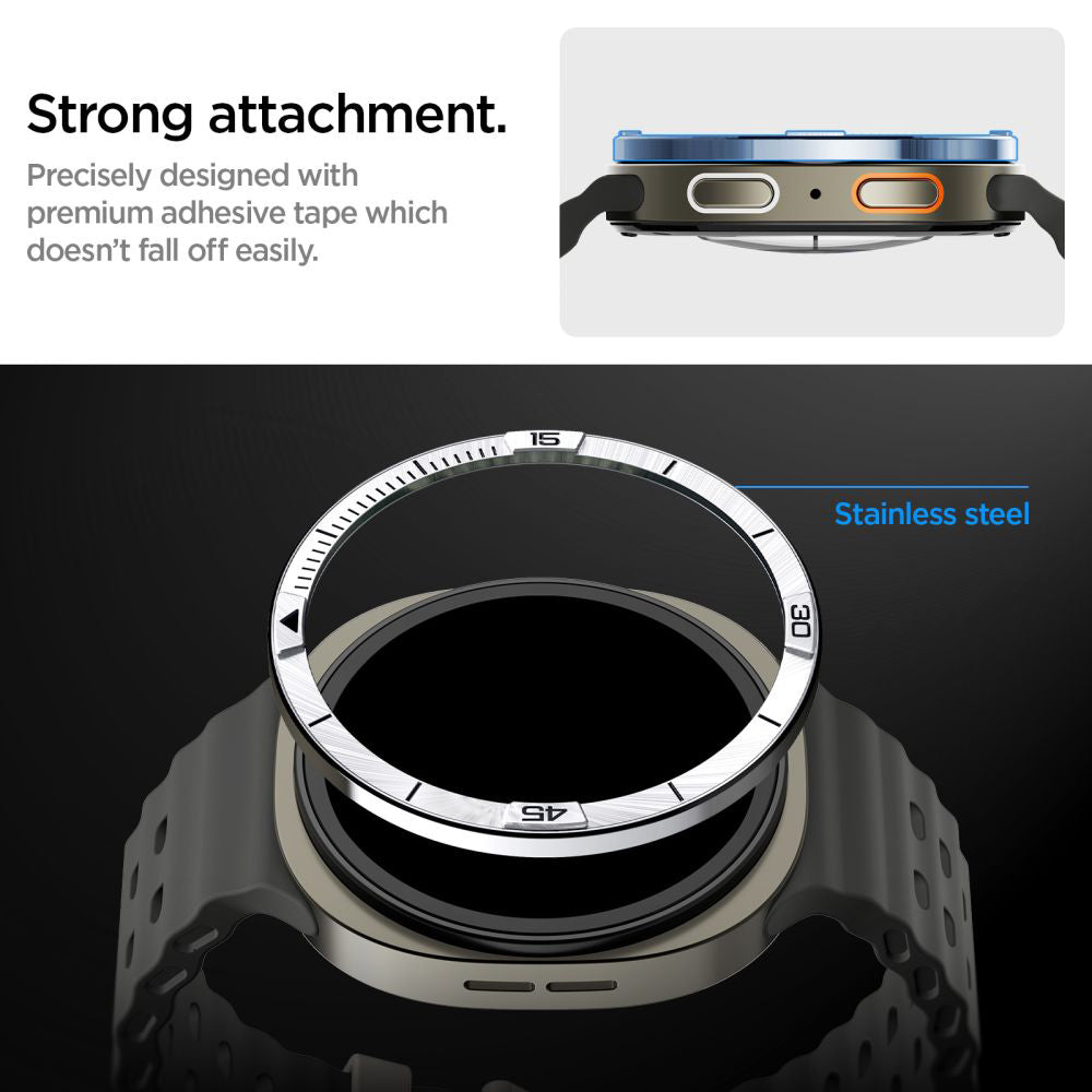Cornice di Protezione Spigen Tune Pilot per Samsung Galaxy Watch8 44mm, Argento