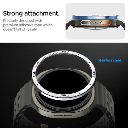 Cornice di Protezione Spigen Tune Pilot per Samsung Galaxy Watch8 44mm, Argento
