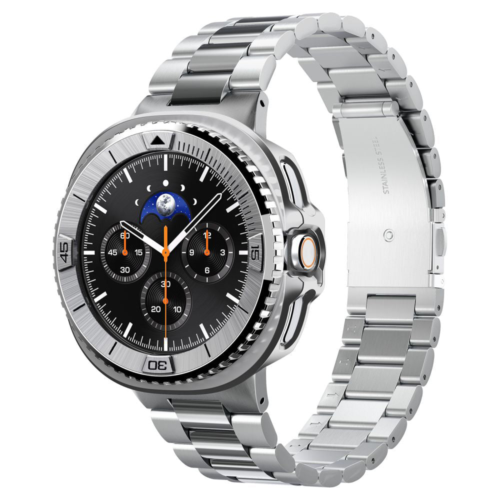 Cornice di Protezione Spigen Tune Pro Pilot per Samsung Galaxy Watch8 Classic, Argento ACS10017