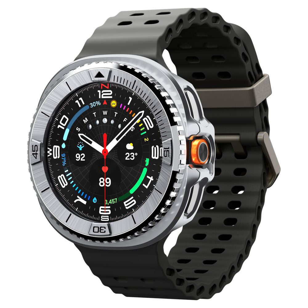 Cornice di Protezione Spigen Tune Pro Pilot per Samsung Galaxy Watch8 Classic, Argento ACS10017